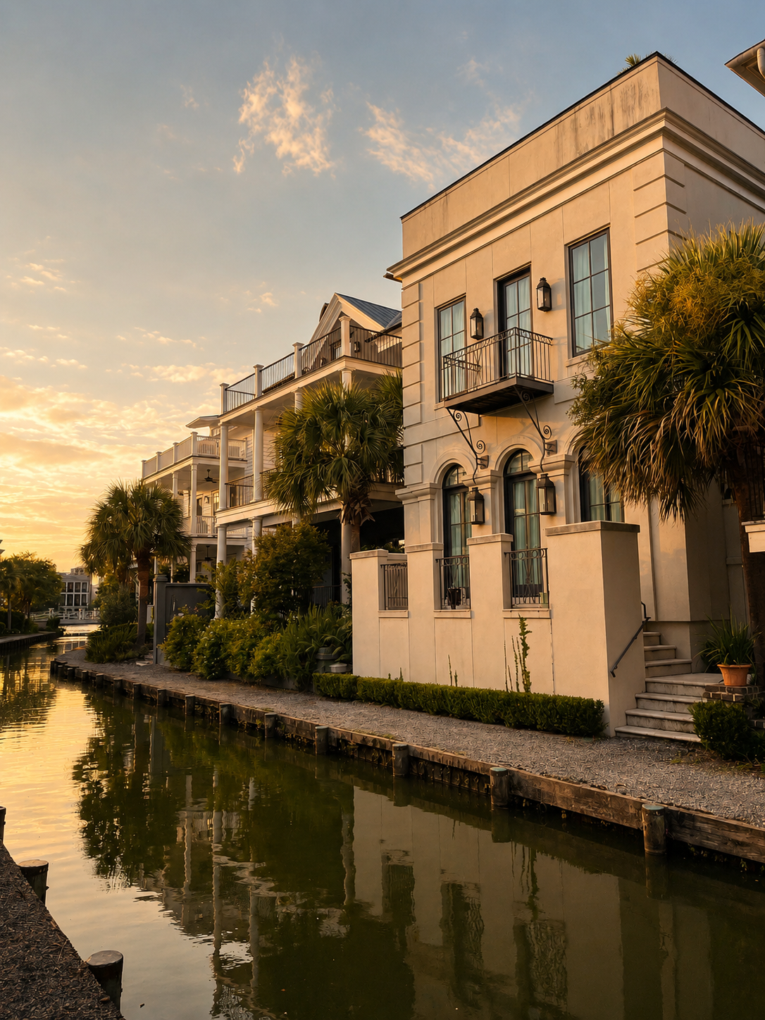 Coastal lifestyle scene near the water in Mount Pleasant, South Carolina